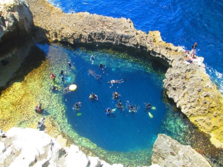 Malta, Gozo: Blue Hole